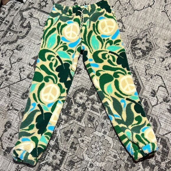 Parks Project x Urban Outfitters Peace High Pile Fleece Sherpa Joggers NWOT - Picture 2 of 5